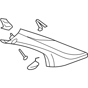 Pontiac 15827875 Windshield Pillar Trim
