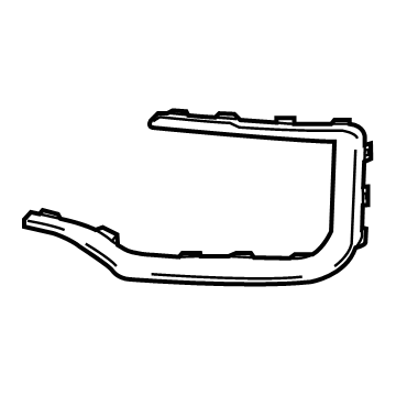 GM 23475981 Outer Molding, Black, Driver Side