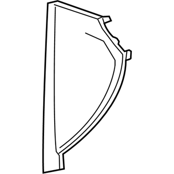 GM 84233137 Side Cover, Jet Black, Outer