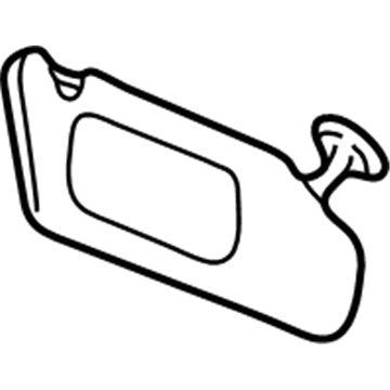 GM 22706060 Visor, Gray, Passenger Side