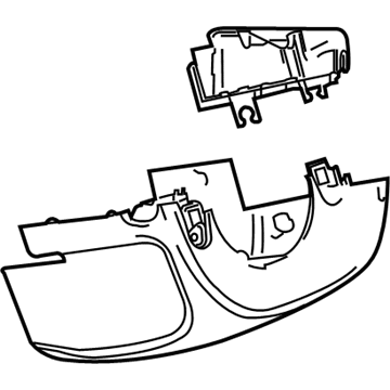 GM 9066080 Lower Column Cover, Titanium