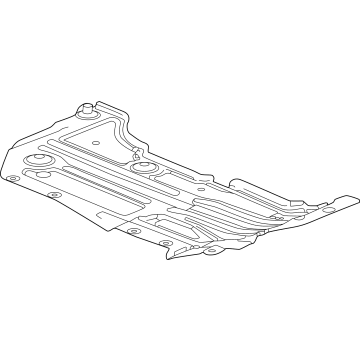 GM 23363169 Under Cover, Front Inner Driver Side