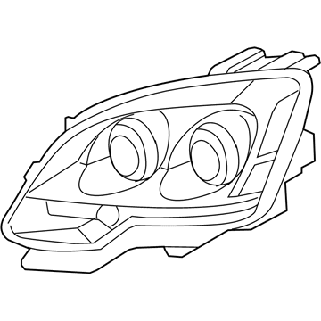 GMC Acadia Headlight - 25796709