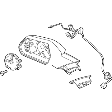 GM 84788169 Mirror Assembly, Rear Driver Side