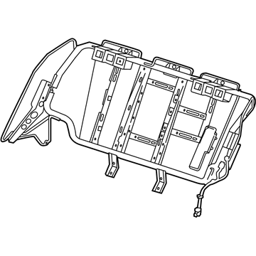GM 22907200 Seat Back Frame, Rear