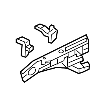 GM 84377309 Upper Rail, Front Driver Side