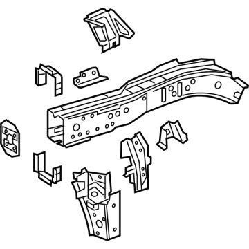 GM 84526299 Front Rail, Passenger Side