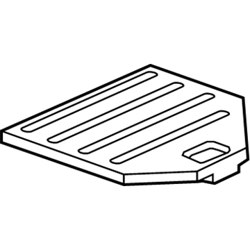 GM 25809291 Storage Cover, Black, Passenger Side