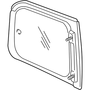 GM 10349894 Glass, Driver Side