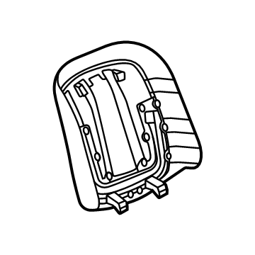 GM 84942536 Seat Back Panel, Black, Front Passenger Side