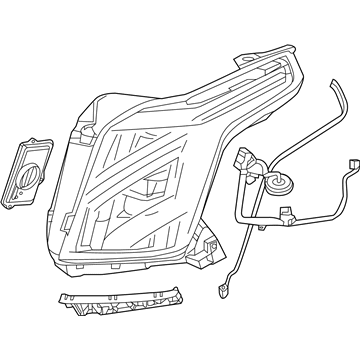 GM 84580182 Headlamp Assembly, Front Driver Side