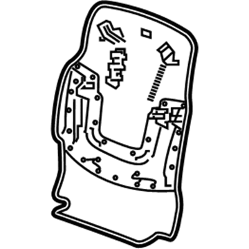 GM 84441053 Seat Back Panel, Front