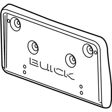 GM 22976463 License Bracket