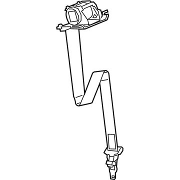 GMC 19356209 Center Belt Assembly