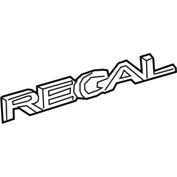 Buick 13332584 Nameplate