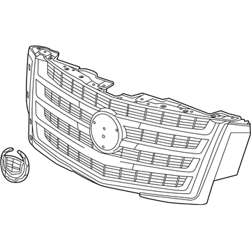 GM 22996062 Upper Grille, Front
