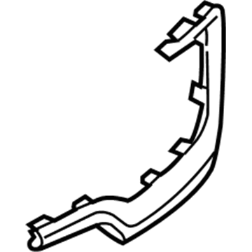 GM 23477994 Outer Molding, Black, Driver Side