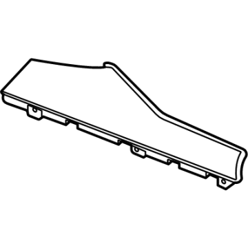 GM 84821091 Applique, Jet Black, Passenger Side