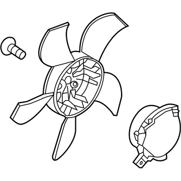 GM 85565556 Fan Blade, Driver Side