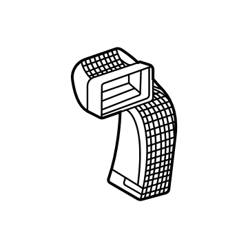 GM 84861047 Center Duct, Passenger Side