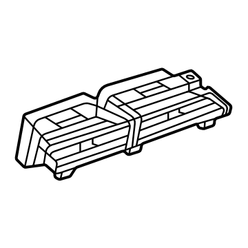 GM 85158291 Air Vent Grille, Jet Black, Center Passenger Side