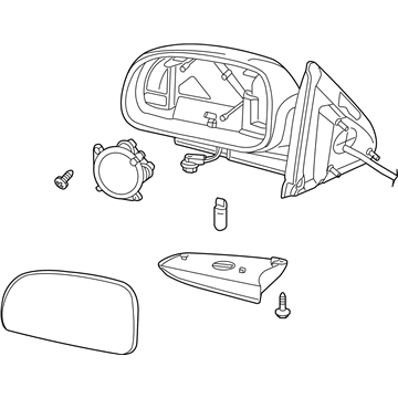 2006 Chevy Trailblazer Side View Mirrors - 15789756