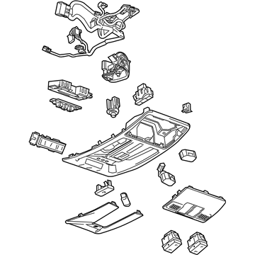 GM 22770247 Overhead Console, Titanium