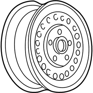 GM 9591875 Wheel, Steel