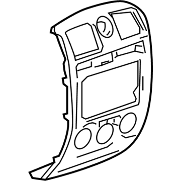 GM 15852748 Center Bezel, Silver