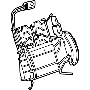 GM 19352220 Lumbar Support, Front