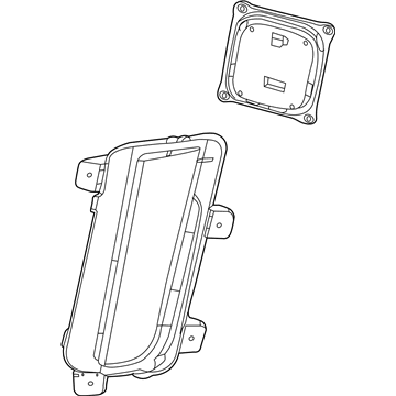 GM 20896556 Daytime Run Lamp, Passenger Side