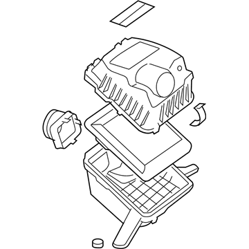 Hummer H3T Air Filter - 25996274