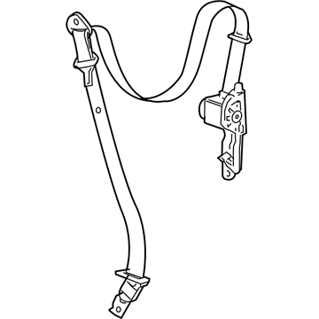 Chevy 19260182 Belt & Retractor