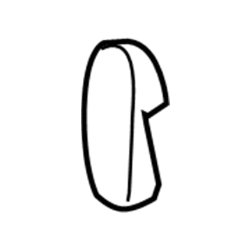 GM 25831268 Belt & Retractor Cover, Driver Side