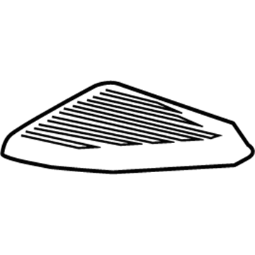 GM 23400821 Air Inlet, Passenger Side