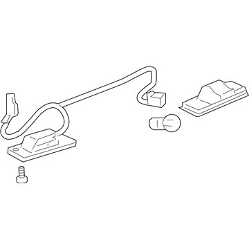 GM 20778015 License Lamp, Rear