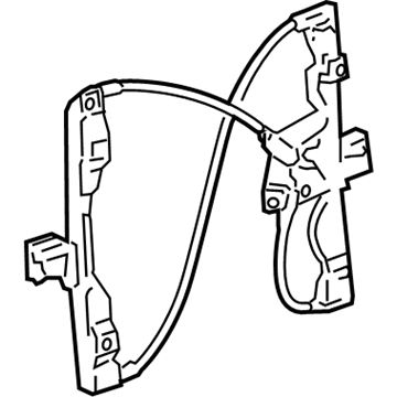 GM 25939268 Window Regulator, Front Driver Side