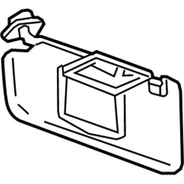 GM 42756559 Sunvisor, Passenger Side