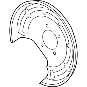 Chevy Trailblazer Brake Backing Plate - 42480003