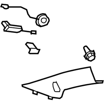 Chevy 20778191 Windshield Pillar Trim