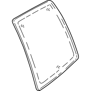 GM 15053254 Moveable Glass, Rear Passenger Side