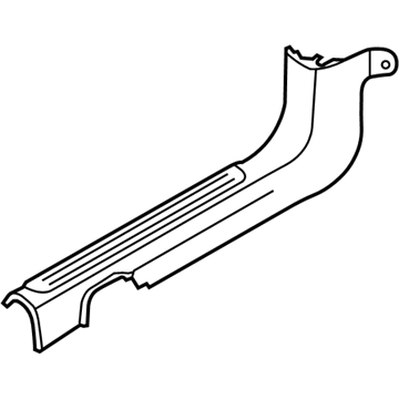 GM 96649830 Front Sill Plate, Black