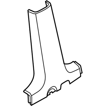 GM 96649839 Lower Center Pillar Trim, Black