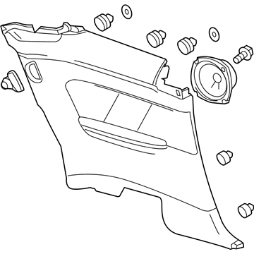 Cadillac 20966118 Lower Quarter Trim