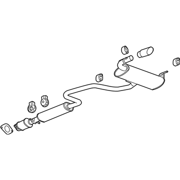 Saturn Aura Muffler - 25908492