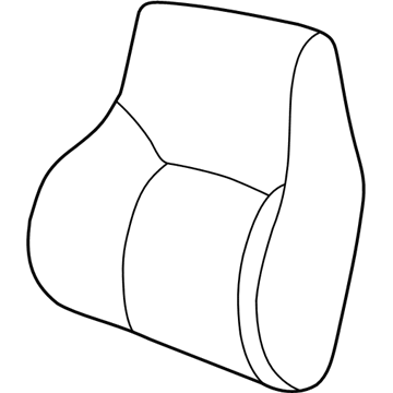 GM 12459193 Seat Back Cover, Front