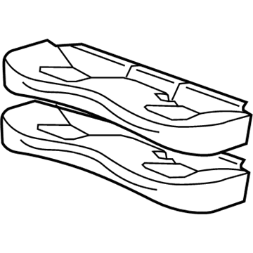2008 Cadillac CTS Seat Cushion Pad - 15860384