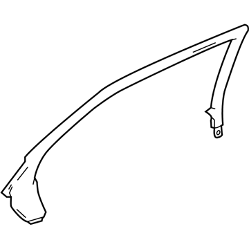 GM 23242713 Upper Molding, Rear Passenger Side