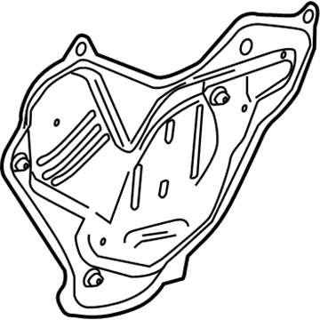 GM 84242134 Water Deflector, Inner Passenger Side