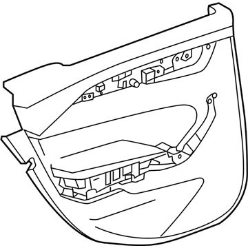 GM 23205708 Door Trim Panel, Driver Side